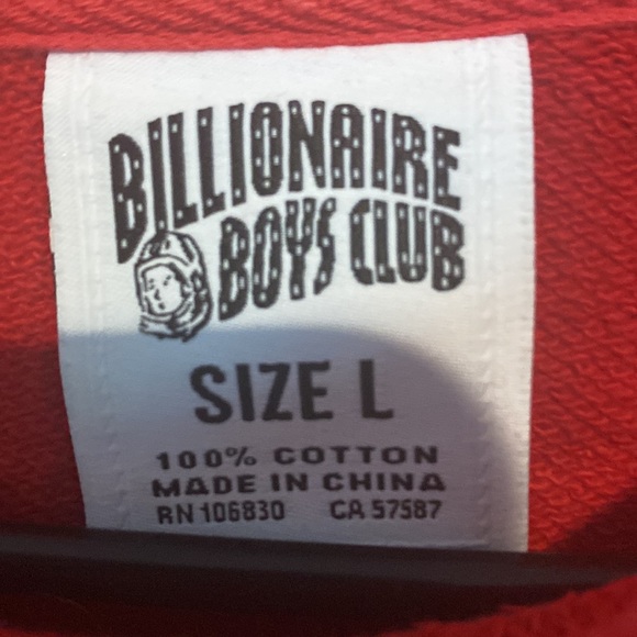 Used worn twice billionaire boy’s club crewneck size large - Picture 2 of 3